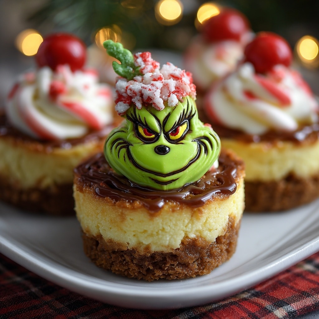 Grinch Mini Cheesecakes Recipe - Recipe Image