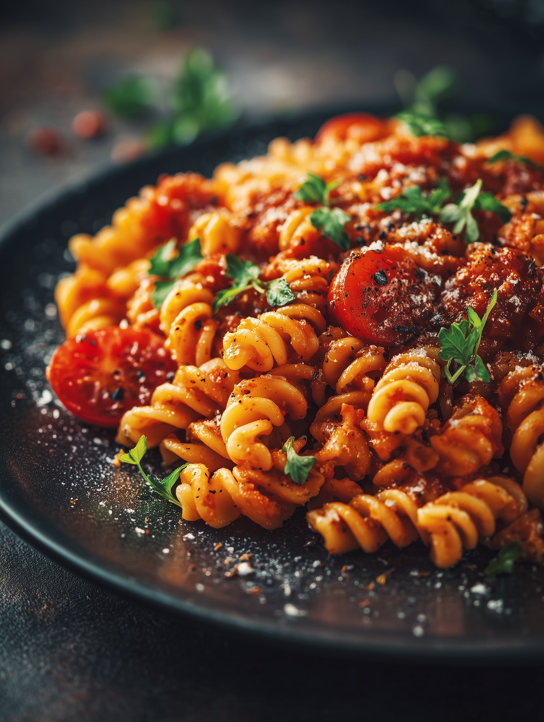 Harissa Chickpea Pasta Dish Recipe - Recipe Image