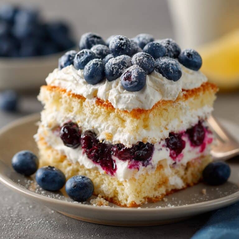 Summer Berry Poke Cake Recipe