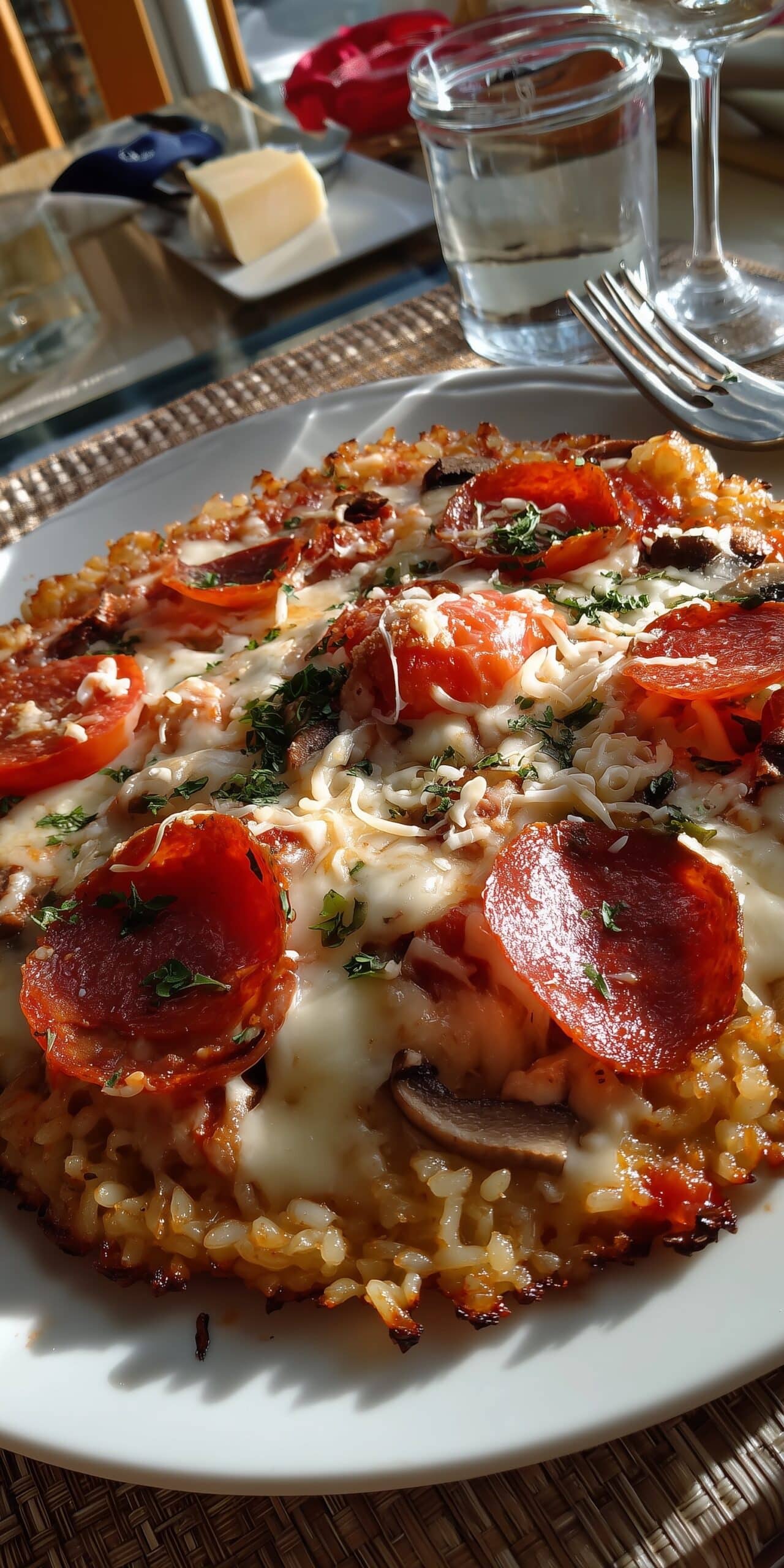 Cheesy Low Carb Pizza Bowl Recipe - Recipe Image