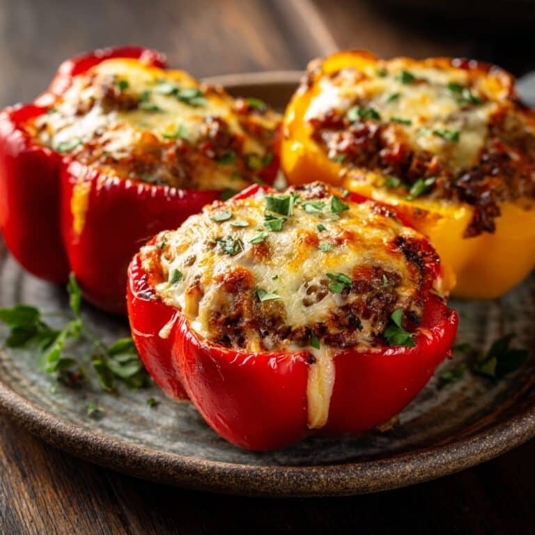 Spinach Ricotta Stuffed Peppers Recipe