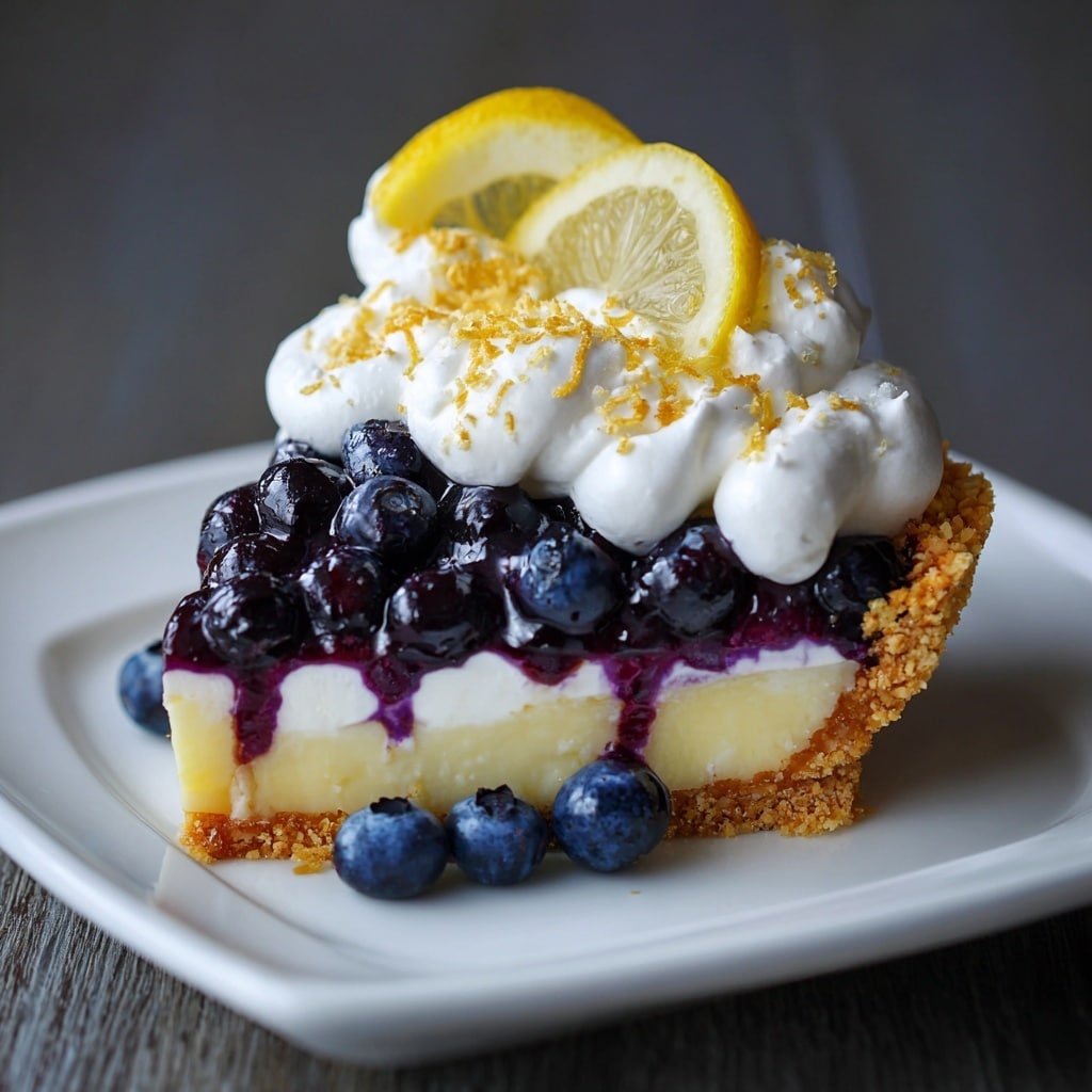 Lemon Blueberry Pie Recipe - Recipe Image