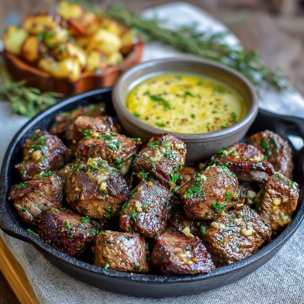 Garlic Butter Steak Bites Recipe - Recipe Image