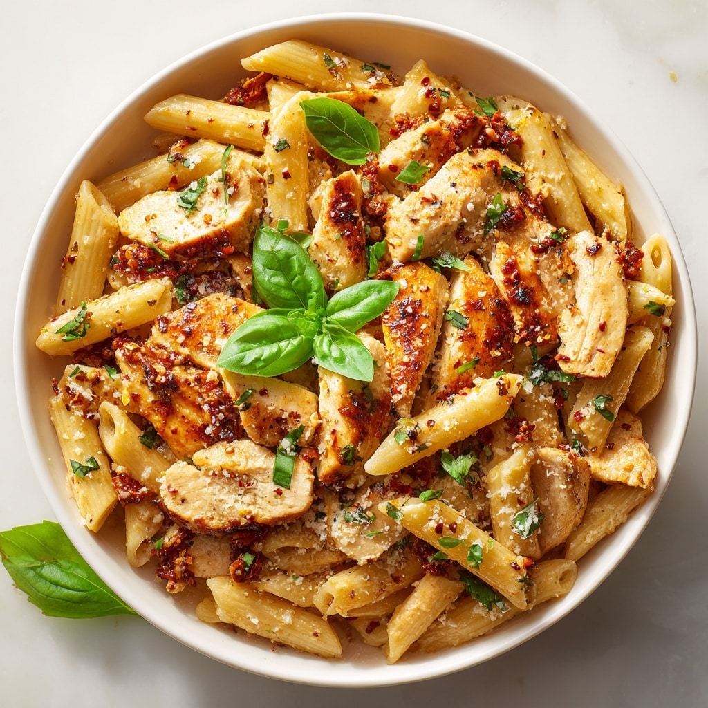 Creamy Crack Chicken Penne Recipe - Recipe Image