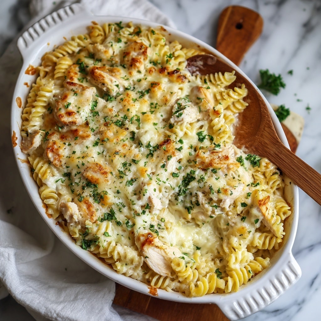 Cajun Cream Cheese Chicken Pasta Bake Recipe - Recipe Image