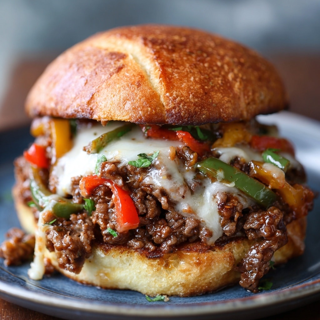 Gordon Ramsay Philly Cheesesteak Sloppy Joes (Ava-Style) Recipe - Recipe Image