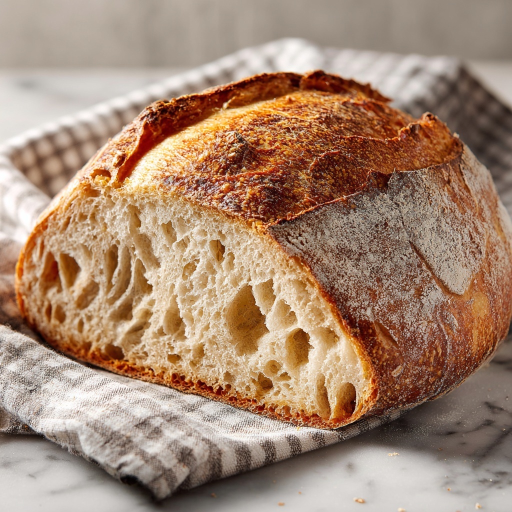 No Knead Salt Bread Recipe - Recipe Image
