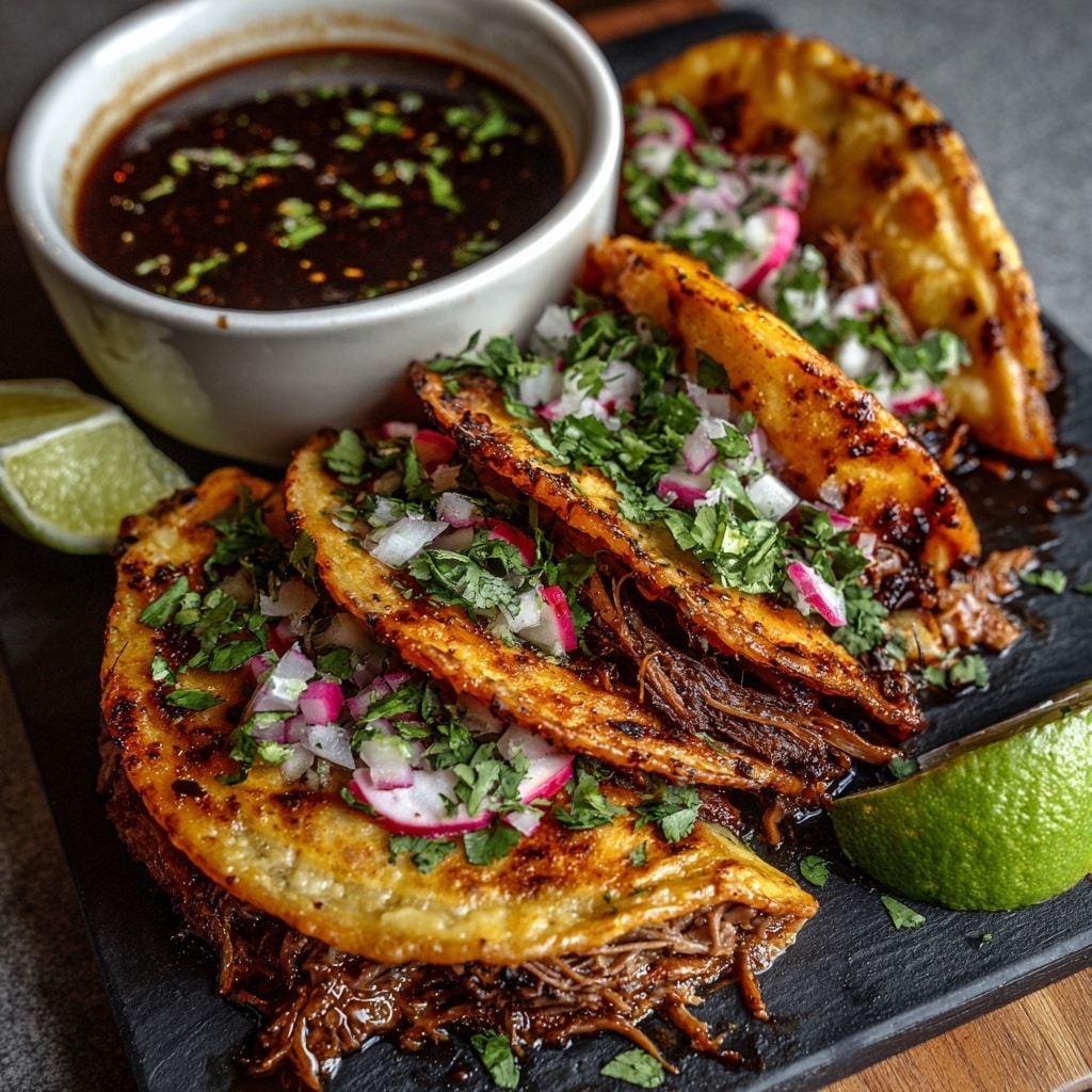 Flavorful Korean Beef Tacos with Gochujang Slaw in Crockpot Recipe - Recipe Image