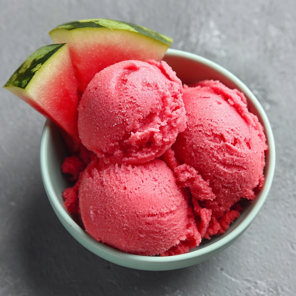 2-Ingredient Ninja Creami Watermelon Sorbet Recipe - Recipe Image