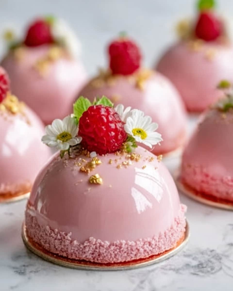 Easy Chocolate Strawberry Mousse Domes Recipe - Recipe Image