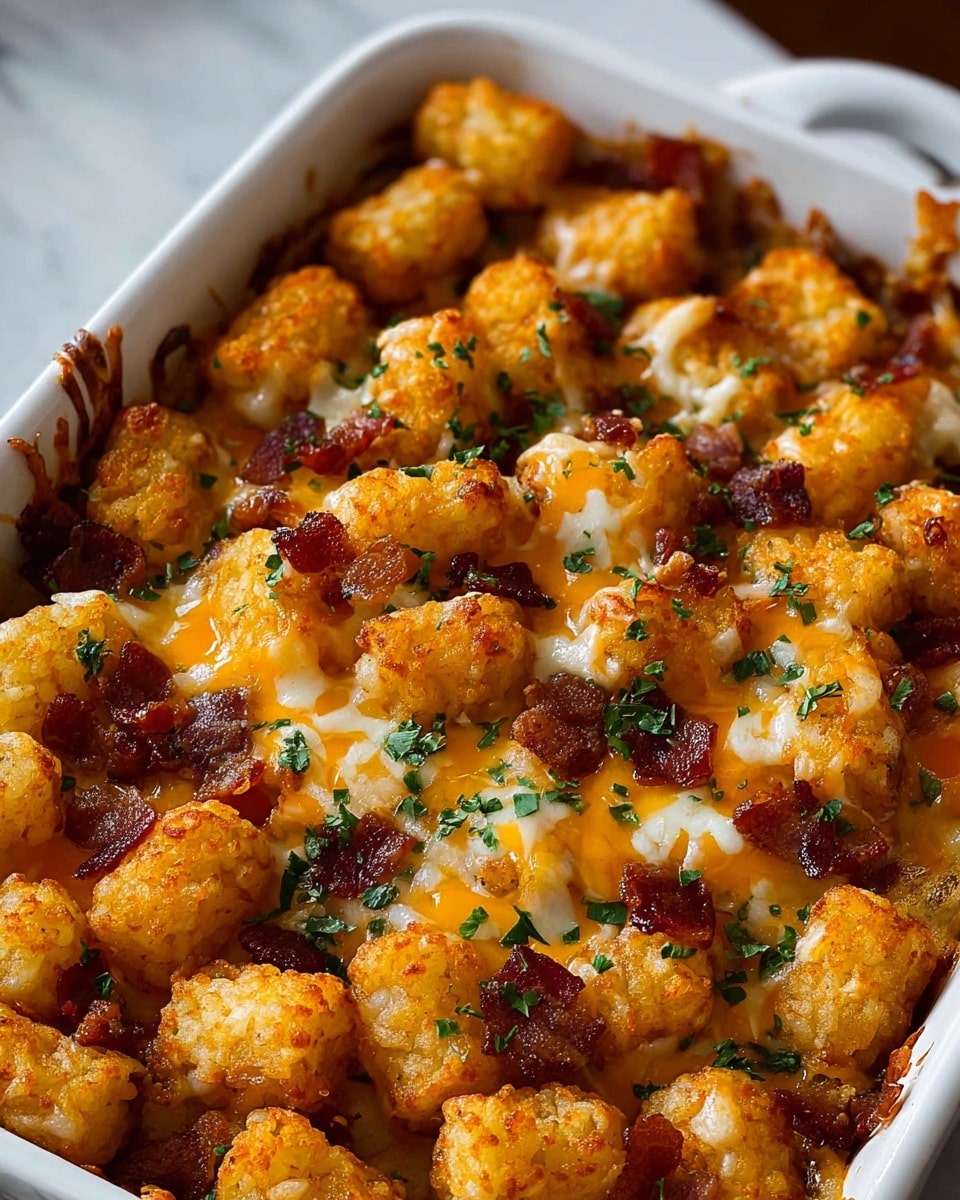 Cheeseburger Tater Tot Casserole Recipe - Recipe Image