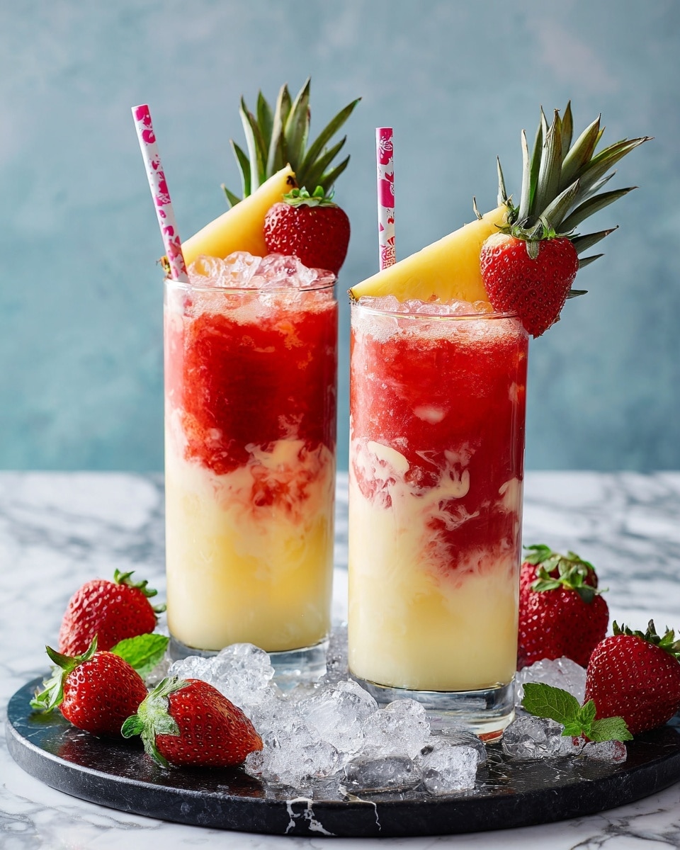 Virgin Strawberry Pina Colada Recipe - Recipe Image