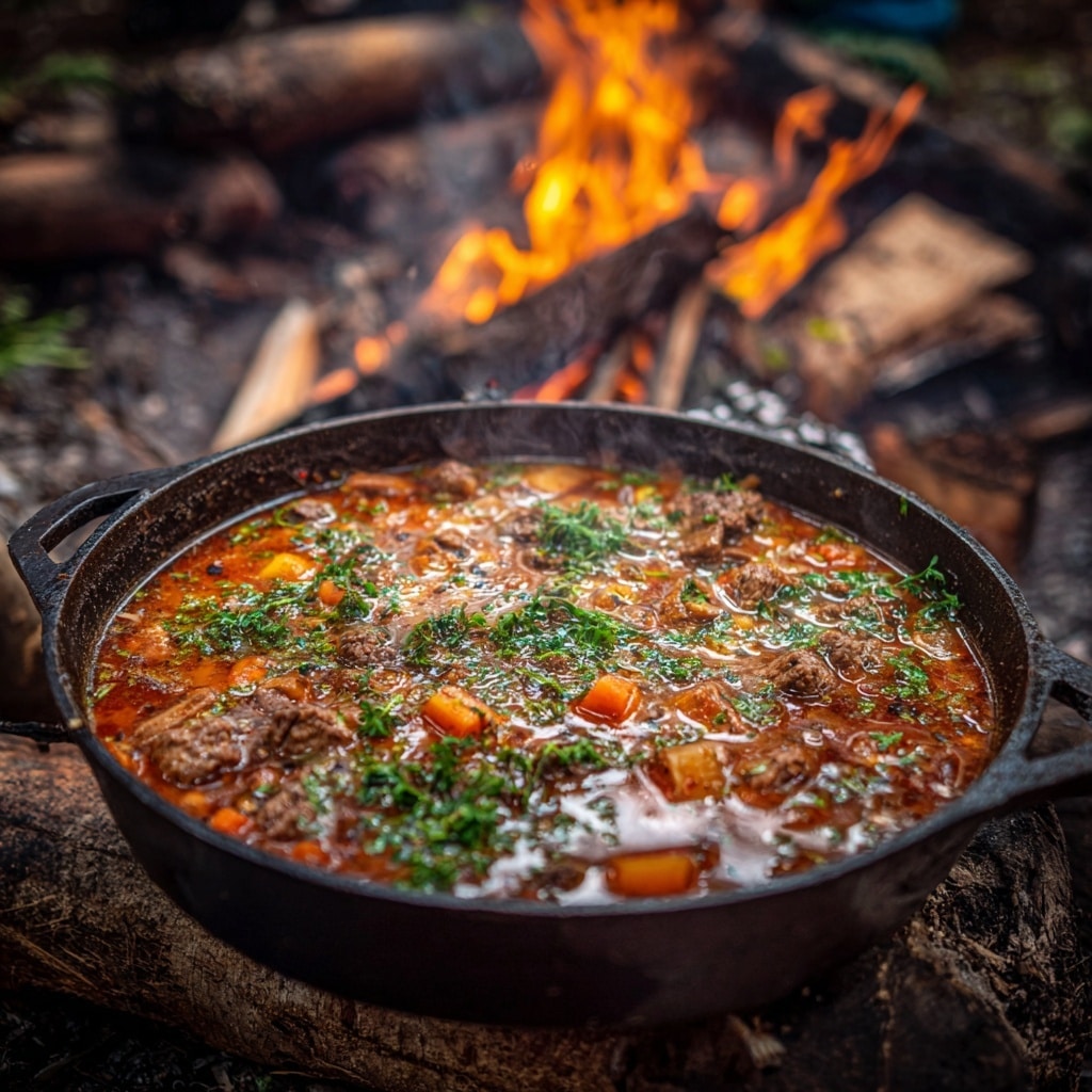 Campfire Gammon and Vegetable Stew Recipe - Recipe Image