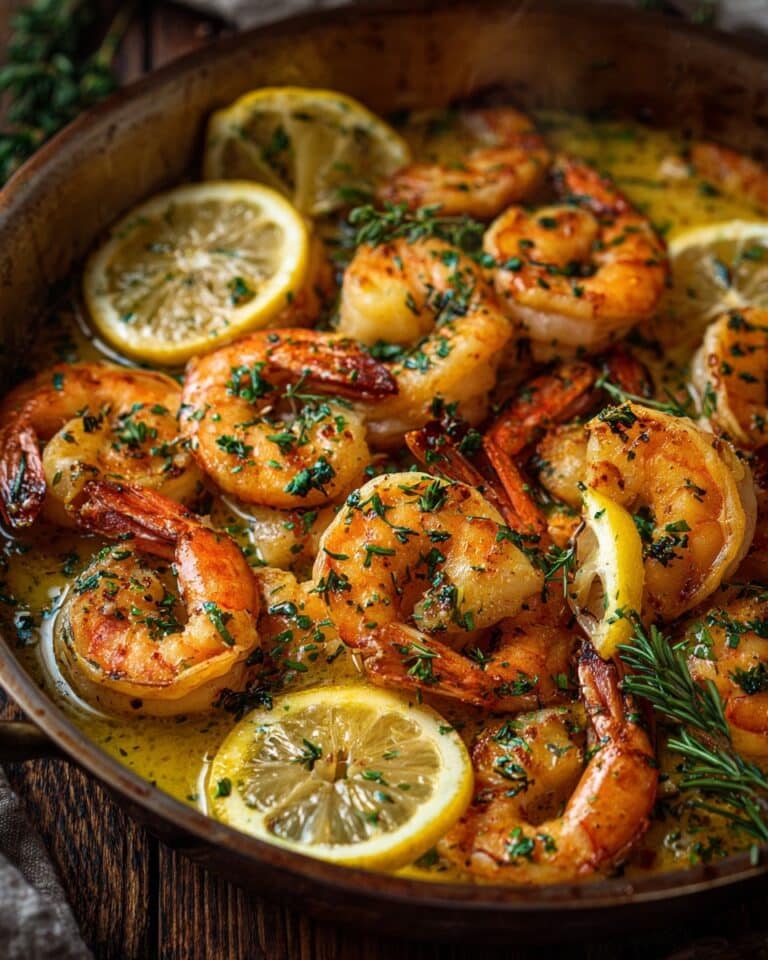 Creamy Garlic Shrimp Skillet Recipe