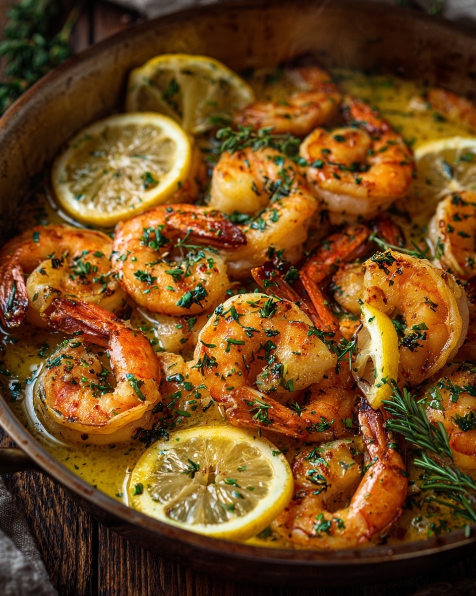 Creamy Garlic Shrimp Skillet Recipe - Recipe Image