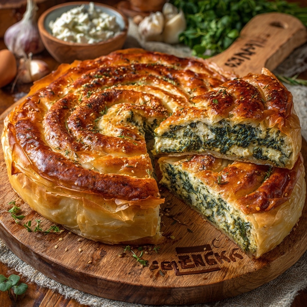 Spanakopita Recipe (Greek Spinach Pie) Recipe - Recipe Image