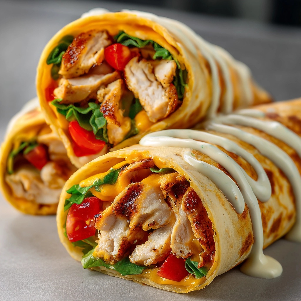 Sweet Chili Chicken Wraps Recipe - Recipe Image