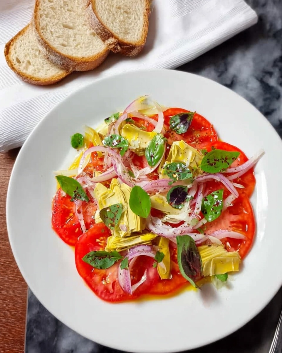 Tomato and Artichoke Salad with Capers Recipe - Recipe Image
