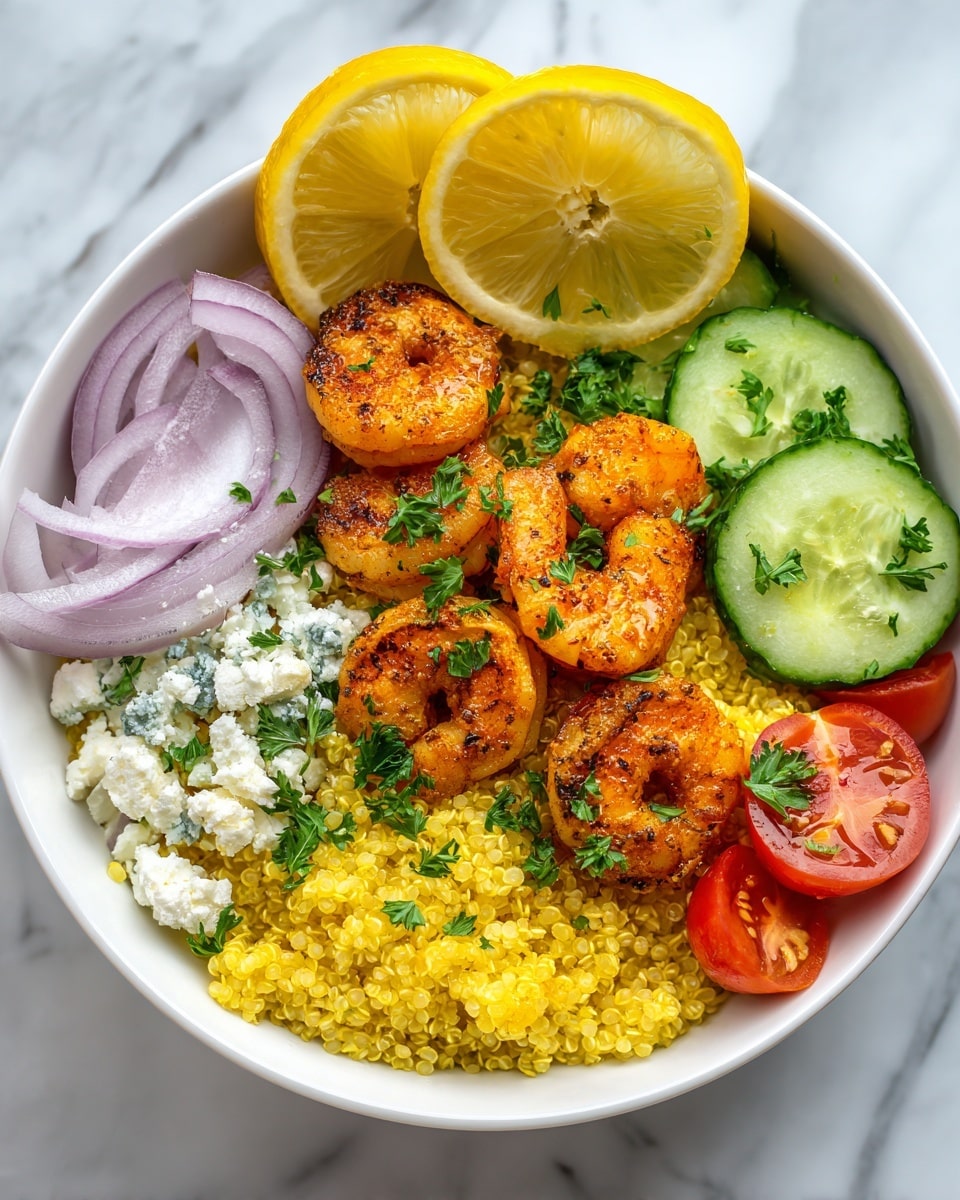 Mediterranean Shrimp Bowl (Easy, Fresh & Flavor-Packed) Recipe - Recipe Image