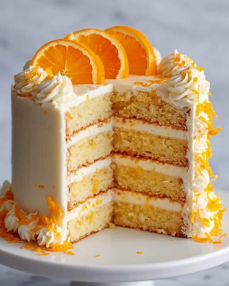 Moist Orange Layer Cake Recipe