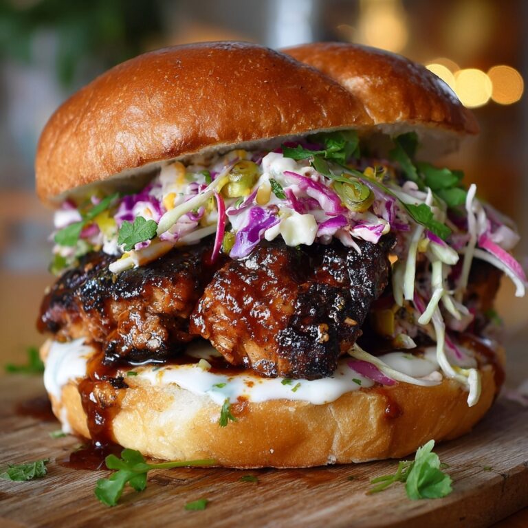 Spicy Korean BBQ Chicken Sandwich with Crispy Slaw Recipe