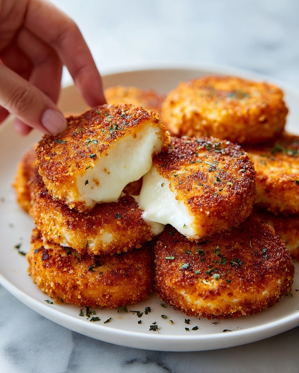 Blackstone Fried Mozzarella with Homemade Marinara Recipe - Recipe Image