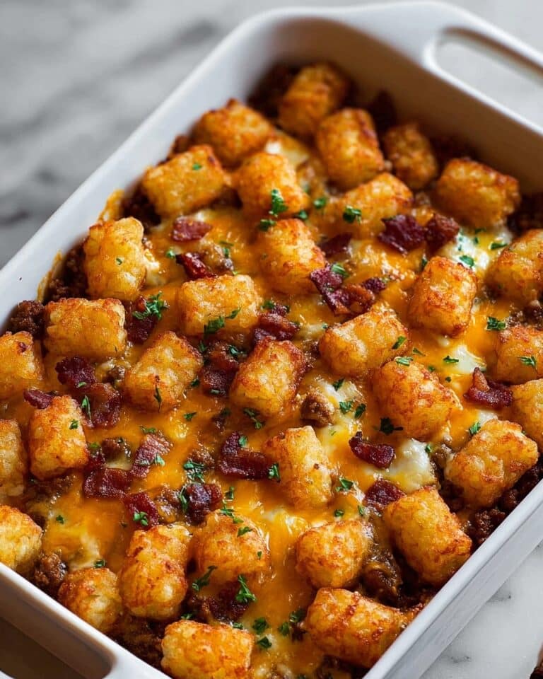 Cheeseburger Tater Tot Casserole Recipe