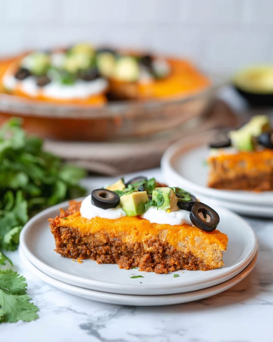 Crustless Taco Pie (Keto Taco Pie + Low Carb, Gluten Free) Recipe - Recipe Image