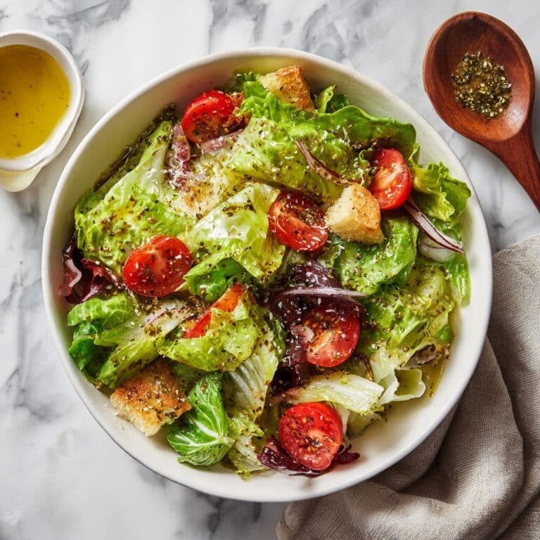 Easy Caesar Salad with Sourdough Croutons Recipe