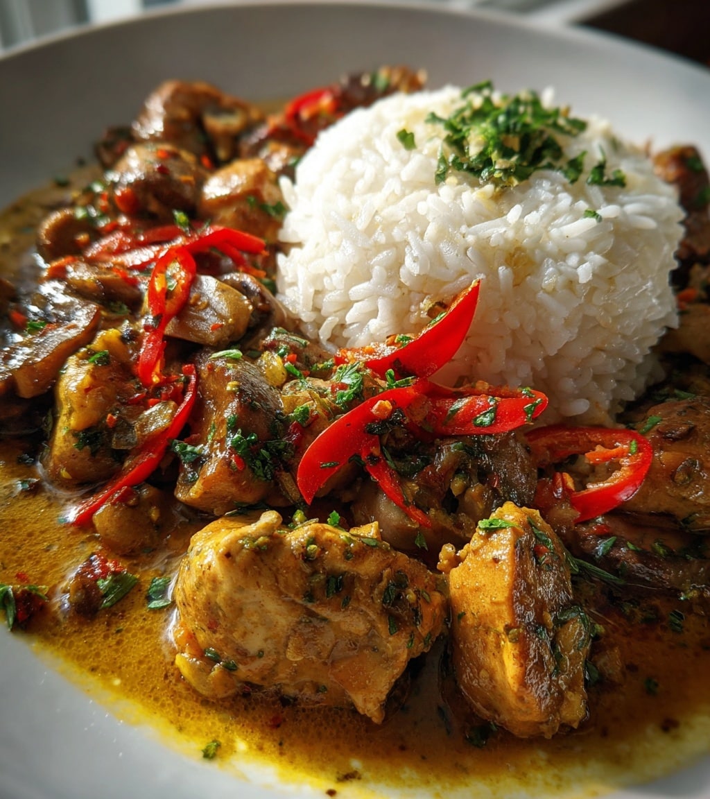 Slow-Cooked Thai Peanut Chicken Recipe - Recipe Image