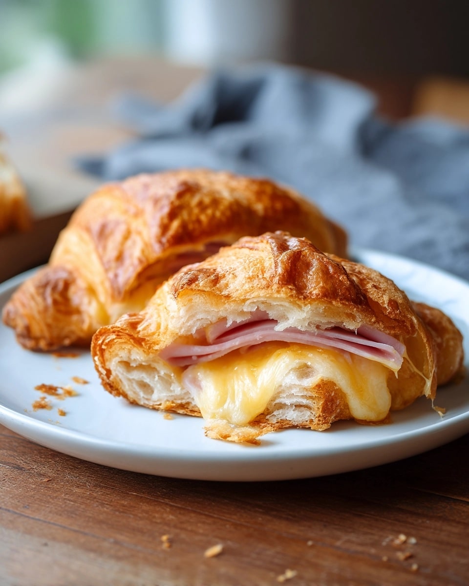 Ham, Cheese & Pesto Croissant Bake Recipe - Recipe Image