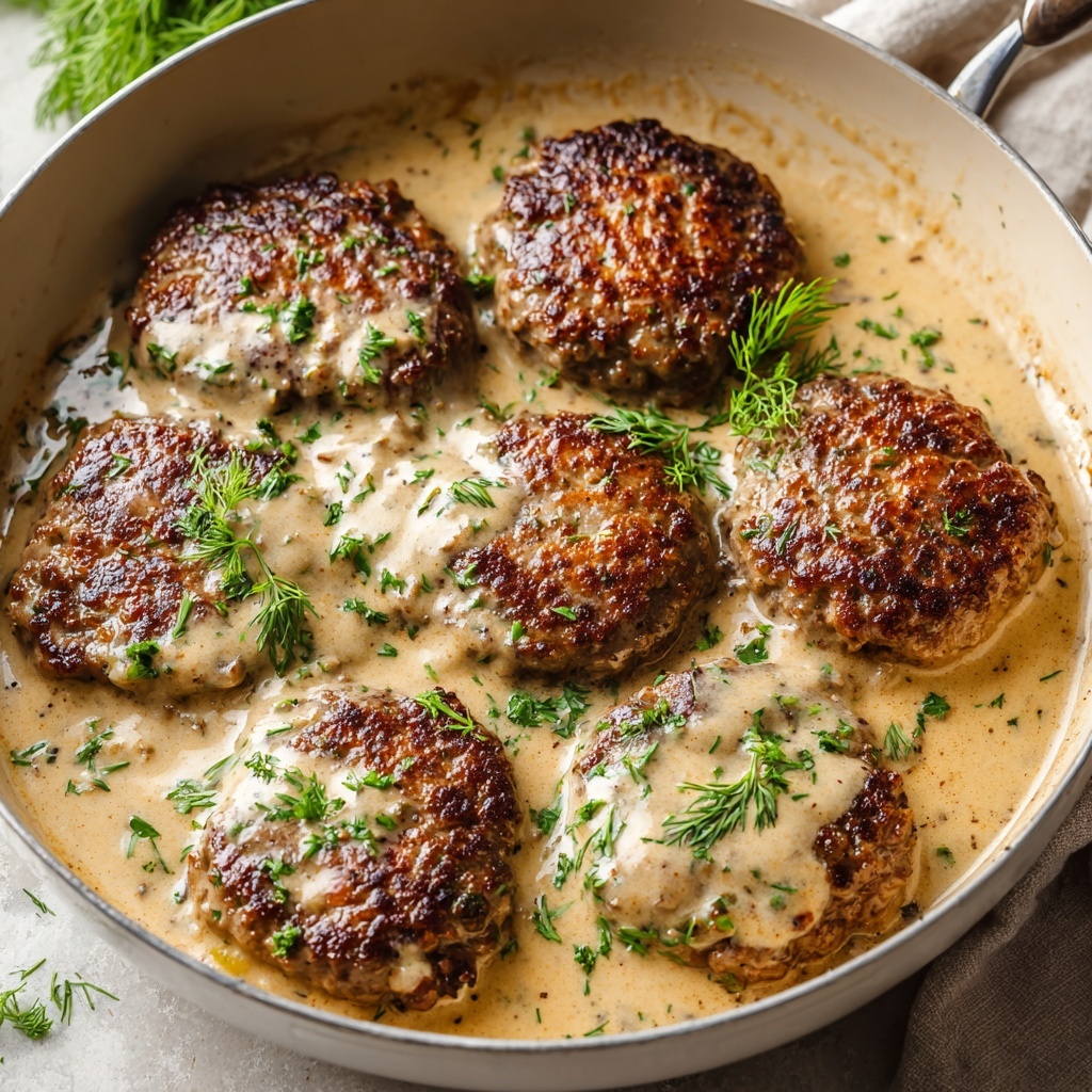 Easy One-Pan Creamy Meat and Potato Skillet Recipe - Recipe Image
