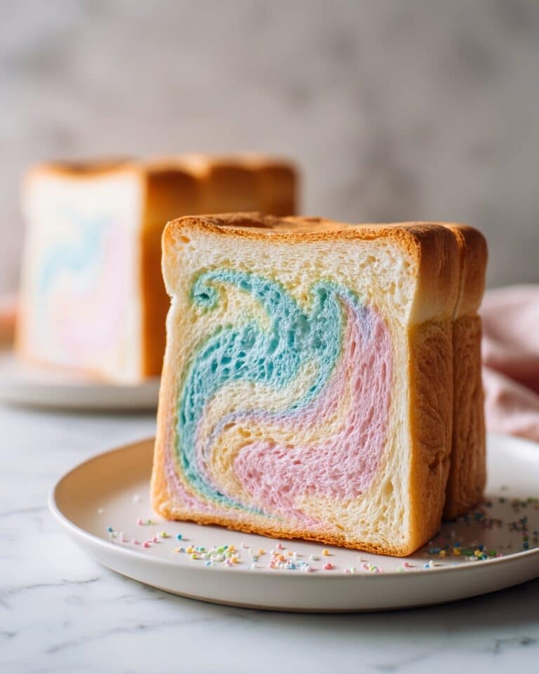 Cloud Bread Pastel Swirl Loaf Recipe