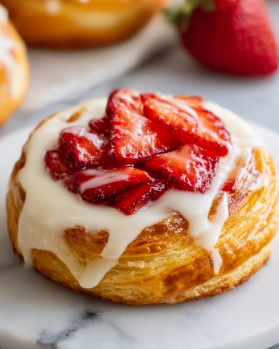 Strawberry Cream Cheese Danish Recipe - Recipe Image