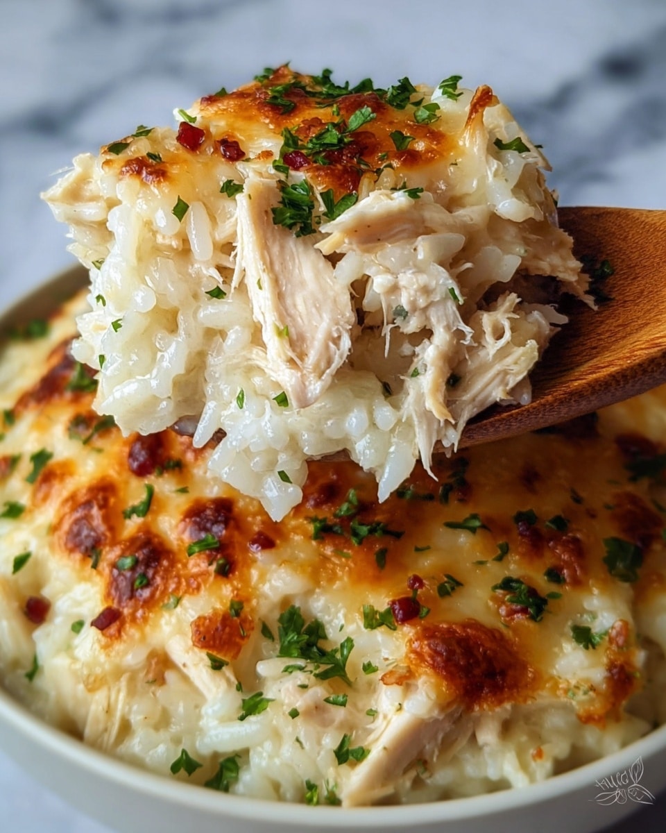 Chicken Alfredo Rice Casserole: The Ultimate Comfort Food Recipe - Recipe Image