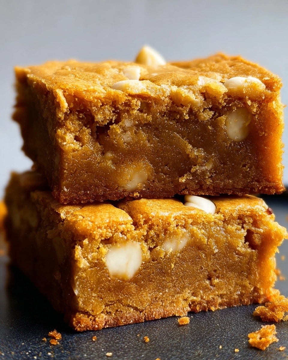 Pumpkin Blondies with White Chocolate Chips Recipe - Recipe Image
