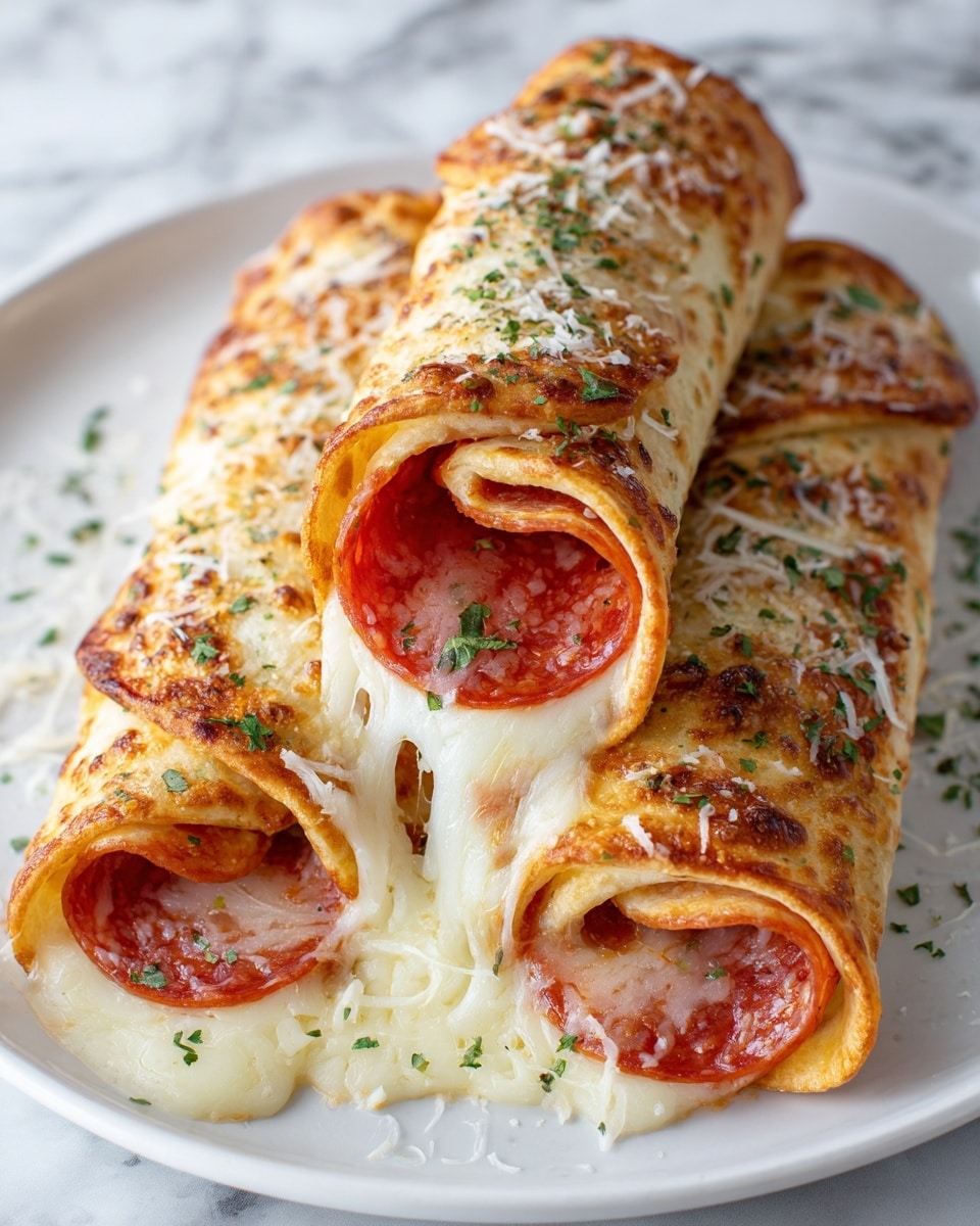 Cheesy Pepperoni Pizza Roll-Ups Recipe - Recipe Image