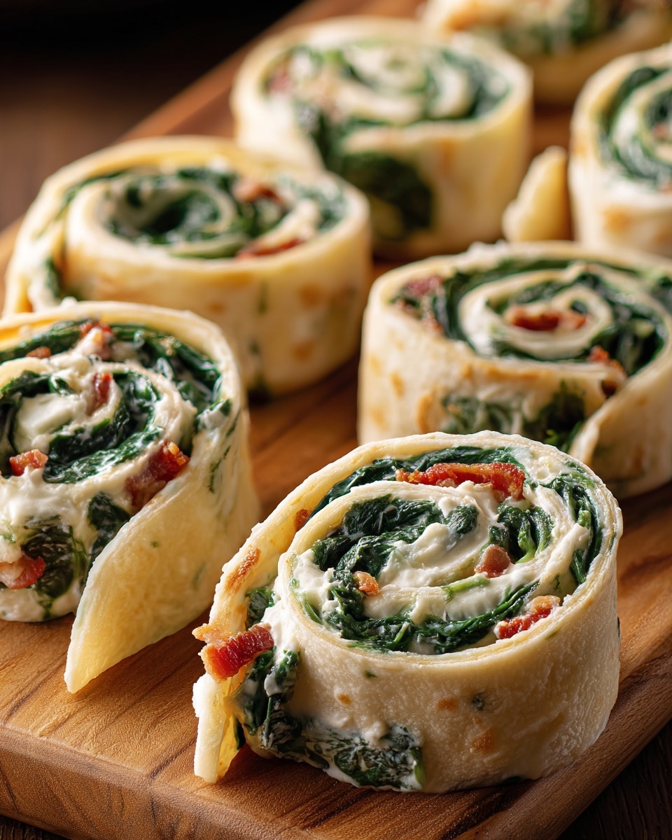 Creamy Spinach Roll Ups Recipe - Recipe Image