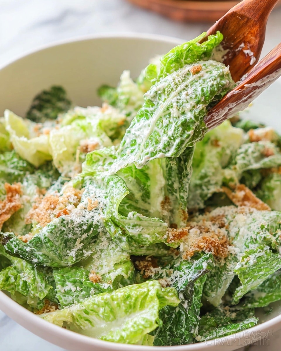 Creamy Caesar Salad with Garlic Panko Recipe - Recipe Image