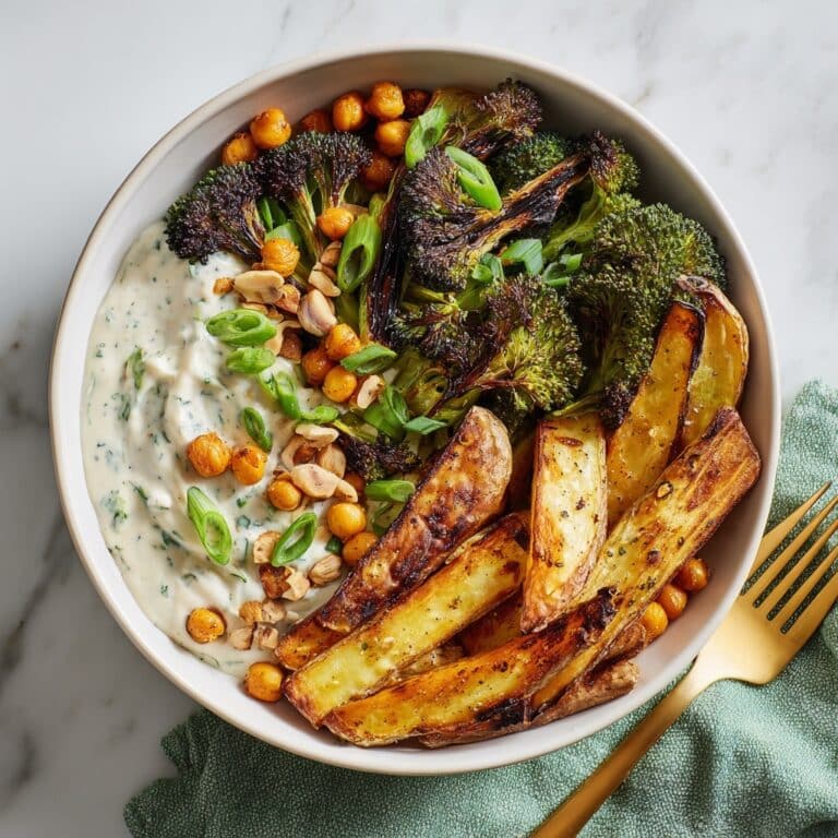 Roasted Potato Bowl with Garlic Confit Sauce Recipe