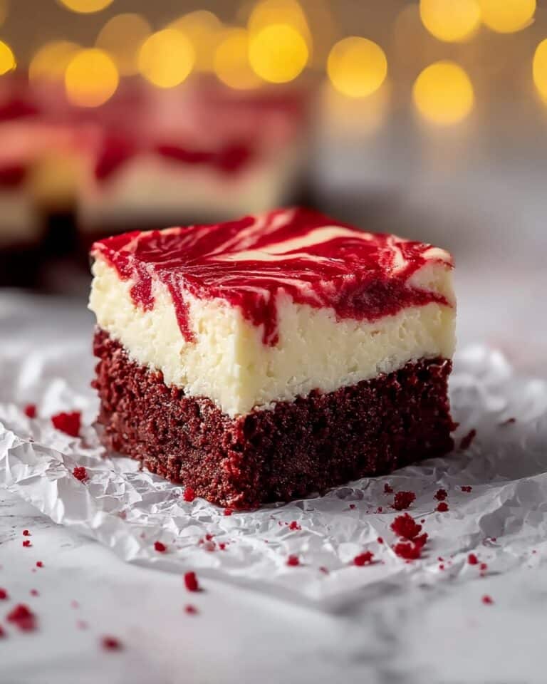 Classic Red Velvet Brownies with Cheesecake Layer Recipe