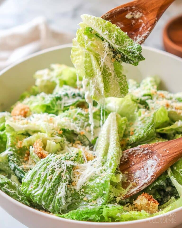 Creamy Caesar Salad with Garlic Panko Recipe