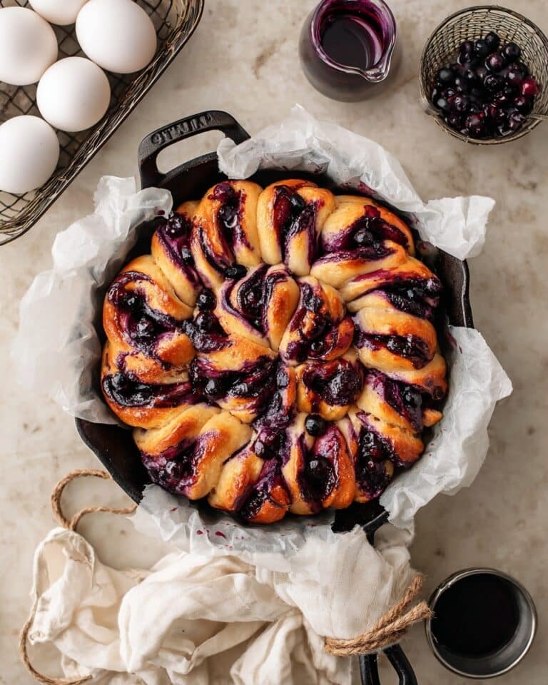 Twisted Blueberry Rolls Recipe