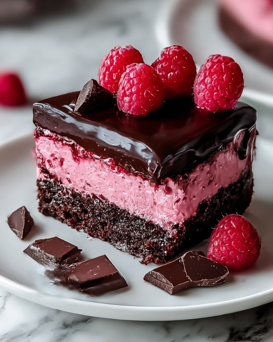 Decadent Dark Chocolate Raspberry Cheesecake Recipe - Recipe Image